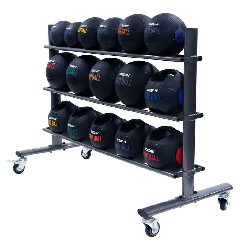 Professional Medicine Ball Set with Storage Rack